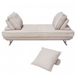 Dolce Lounge Seating Platform with Moveable Backrest Supports by Diamond Sofa - Sand Fabric