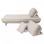 Dolce Lounge Seating Platform with Moveable Backrest Supports by Diamond Sofa - Sand Fabric