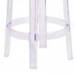 25.75'' High Transparent Counter Height Stool