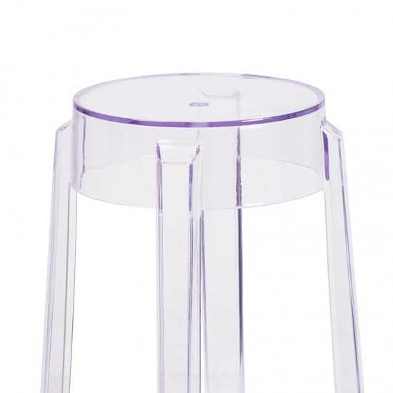 25.75'' High Transparent Counter Height Stool