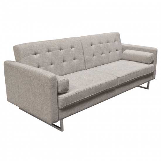 Opus Convertible Tufted Sofa in Barley Fabric by Diamond Sofa