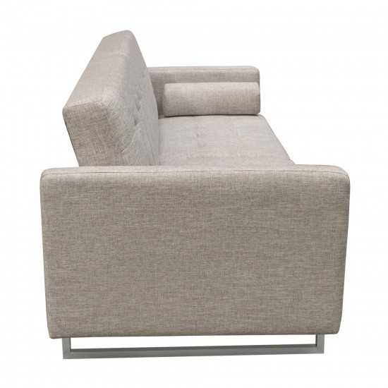 Opus Convertible Tufted Sofa in Barley Fabric by Diamond Sofa