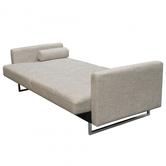 Opus Convertible Tufted Sofa in Barley Fabric by Diamond Sofa