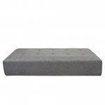 Cloud Lounge Seating Platform with Moveable Backrest Supports in Space Grey Fabric by Diamond Sofa