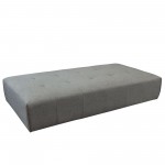 Cloud Lounge Seating Platform with Moveable Backrest Supports in Space Grey Fabric by Diamond Sofa