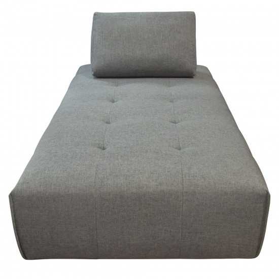 Cloud Lounge Seating Platform with Moveable Backrest Supports in Space Grey Fabric by Diamond Sofa