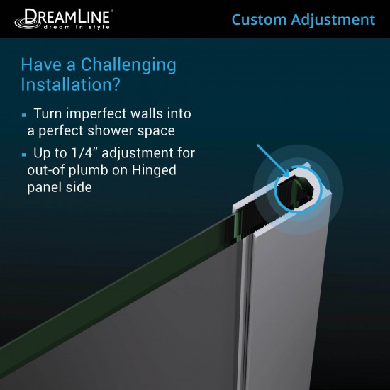 Unidoor-X 30 in. W x 72 in. H Frameless Hinged Shower Door in Satin Black