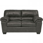 Signature Design by Ashley Bladen Loveseat in Slate Faux Leather