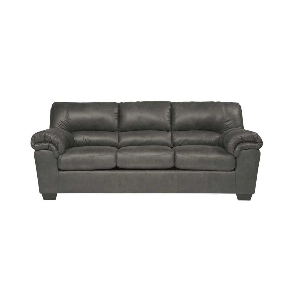 Signature Design by Ashley Bladen Sofa in Slate Faux Leather