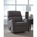 Signature Design by Ashley Alenya Rocker Recliner in Charcoal Microfiber