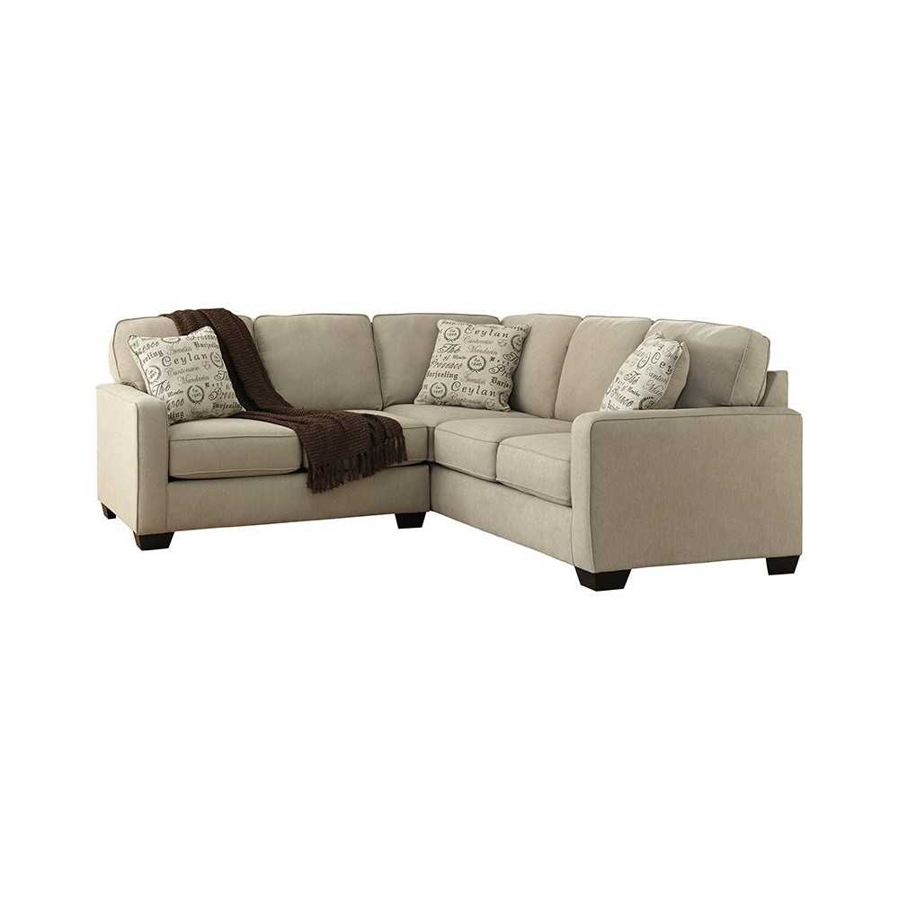 Signature Design by Ashley Alenya 2-Piece Sofa Sectional in Quartz Microfiber