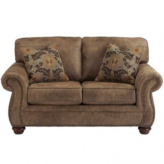 Signature Design by Ashley Larkinhurst Loveseat in Earth Faux Leather