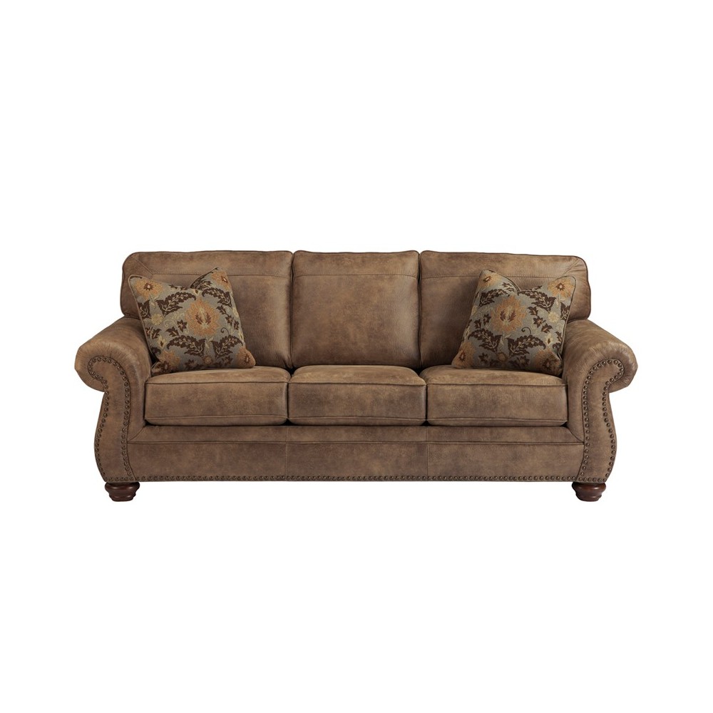 Signature Design by Ashley Larkinhurst Sofa in Earth Faux Leather