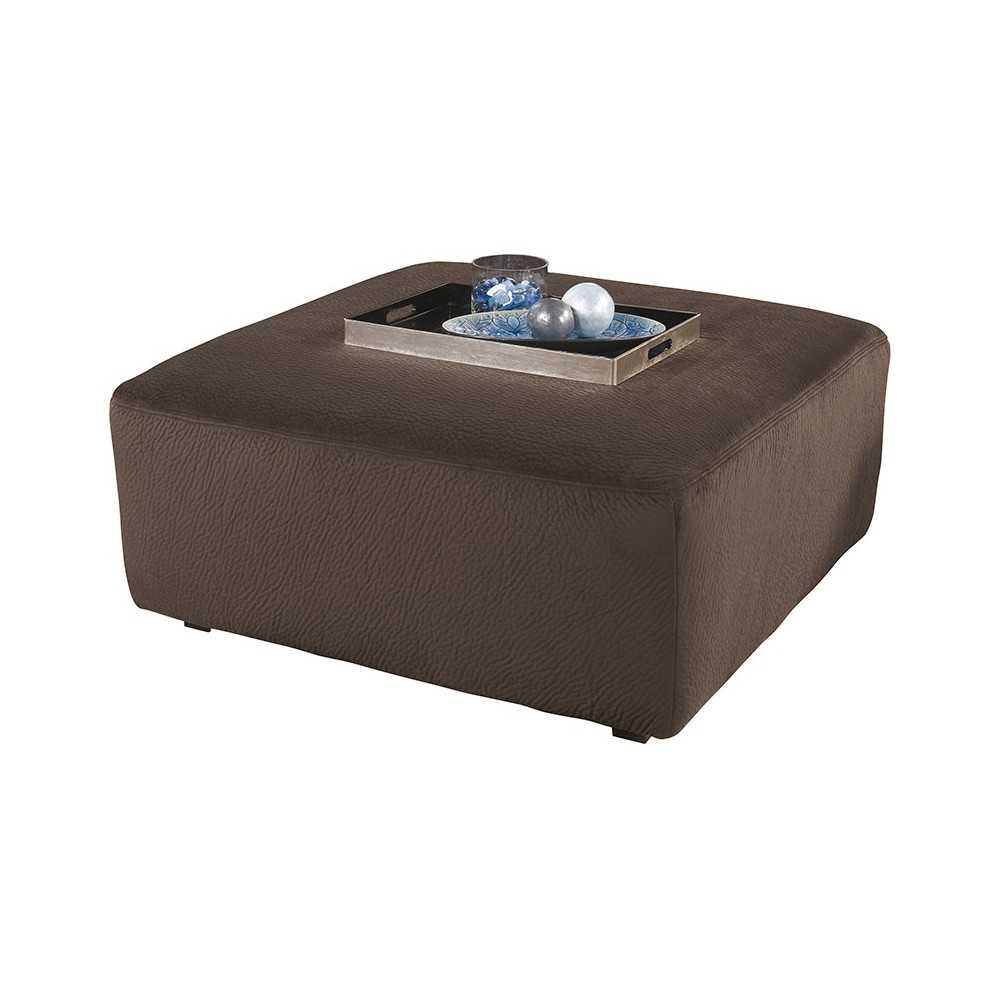 Signature Design by Ashley Jessa Place Oversized Ottoman in Chocolate Fabric