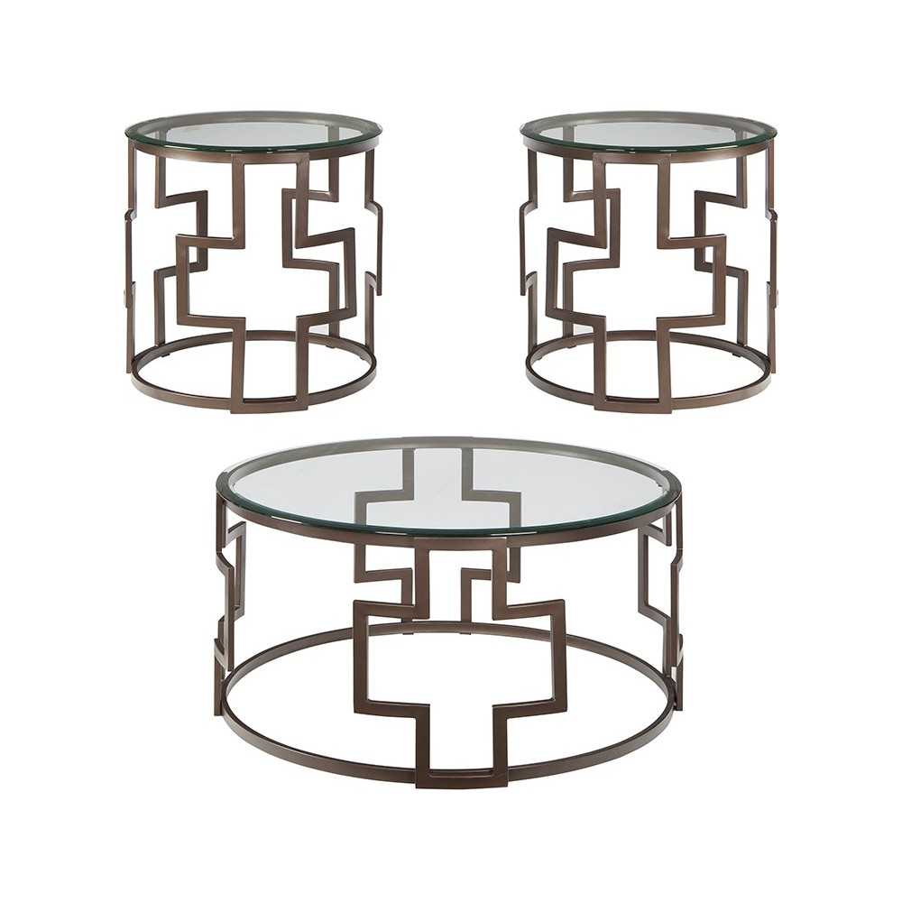 Signature Design by Ashley Frostine 3 Piece Occasional Table Set