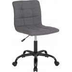 Sorrento Home and Office Task Chair in Dark Gray Fabric