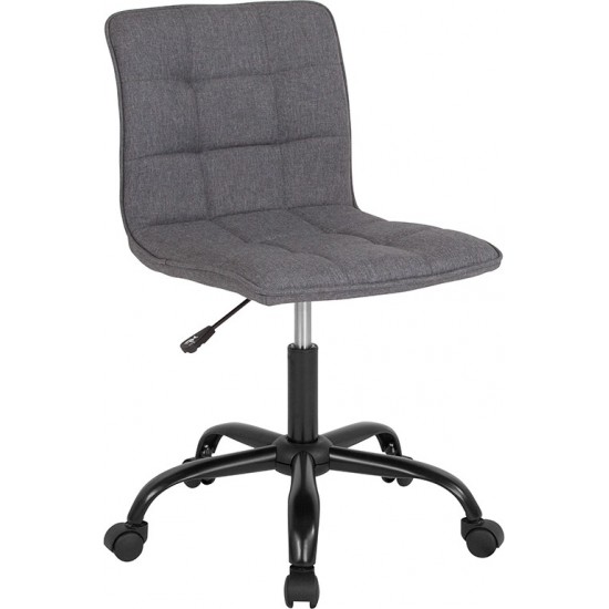 Sorrento Home and Office Task Chair in Dark Gray Fabric