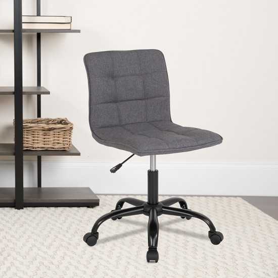 Sorrento Home and Office Task Chair in Dark Gray Fabric