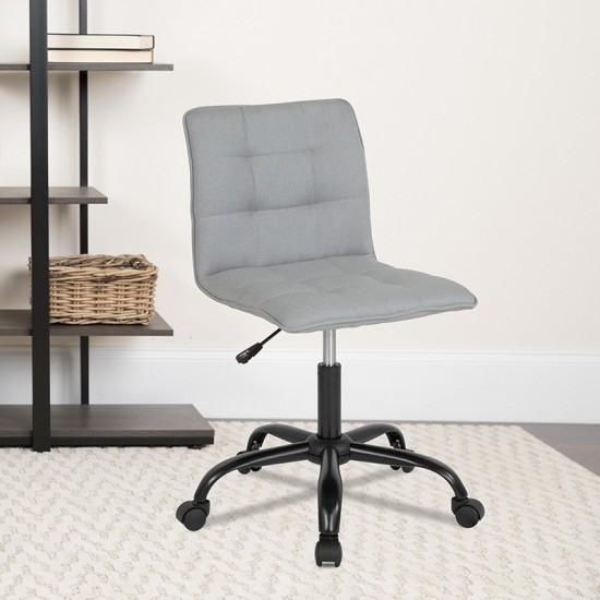 Sorrento Home and Office Task Chair in Light Gray Fabric