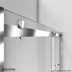 Essence 56-60 in. W x 76 in. H Frameless Bypass Shower Door in Chrome