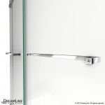 Essence 56-60 in. W x 76 in. H Frameless Bypass Shower Door in Chrome