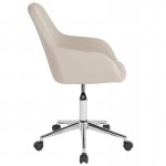 Cortana Home and Office Mid-Back Chair in Beige Fabric