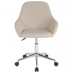 Cortana Home and Office Mid-Back Chair in Beige Fabric