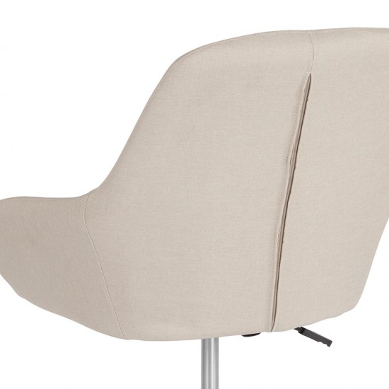 Cortana Home and Office Mid-Back Chair in Beige Fabric