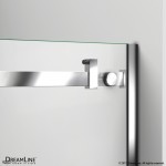 Enigma Air 56-60 in. W x 62 in. H Frameless Sliding Tub Door in Brushed Stainless Steel