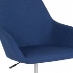 Cortana Home and Office Mid-Back Chair in Blue Fabric