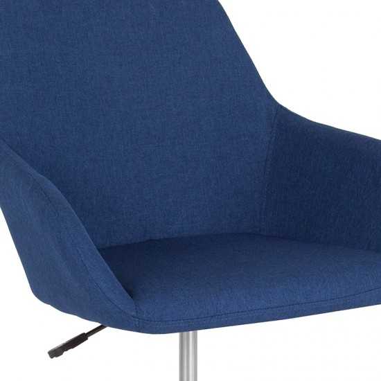 Cortana Home and Office Mid-Back Chair in Blue Fabric