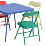 Kids Colorful 5 Piece Folding Table and Chair Set