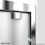 Encore 32 in. D x 48 in. W x 78 3/4 in. H Bypass Shower Door in Chrome and Center Drain Biscuit Base Kit