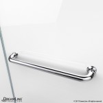 Aqua Swing 56-60 in. W x 30 in. D x 58 in. H Frameless Tub Door with Return Panel in Chrome