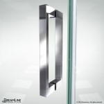 Elegance-LS 25 1/4 - 27 1/4 in. W x 72 in. H Frameless Pivot Shower Door in Chrome