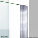 Elegance-LS 25 1/4 - 27 1/4 in. W x 72 in. H Frameless Pivot Shower Door in Chrome