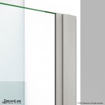 Elegance-LS 29 1/4 - 31 1/4 in. W x 72 in. H Frameless Pivot Shower Door in Brushed Nickel