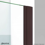 Elegance-LS 41 1/4 - 43 1/4 in. W x 72 in. H Frameless Pivot Shower Door in Oil Rubbed Bronze