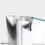 Elegance-LS 43 - 45 in. W x 72 in. H Frameless Pivot Shower Door in Chrome