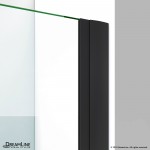 Elegance-LS 28 3/4 - 30 3/4 in. W x 72 in. H Frameless Pivot Shower Door in Satin Black