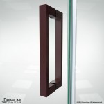 Elegance-LS 48 1/4 - 50 1/4 in. W x 72 in. H Frameless Pivot Shower Door in Oil Rubbed Bronze