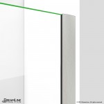 Elegance-LS 51 3/4 - 53 3/4 in. W x 72 in. H Frameless Pivot Shower Door in Brushed Nickel