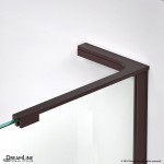 Elegance-LS 63 3/4 - 65 3/4 in. W x 72 in. H Frameless Pivot Shower Door in Oil Rubbed Bronze
