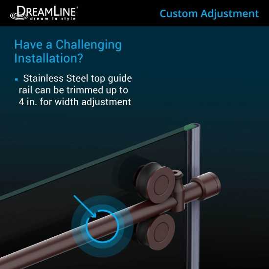 Enigma-XO 34 1/2 in. D x 68 3/8-72 3/8 in. W x 76 in. H Frameless Shower Enclosure in Polished Stainless Steel
