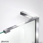 Unidoor-X 63 1/2 in. W x 30 3/8 in. D x 72 in. H Frameless Hinged Shower Enclosure in Chrome