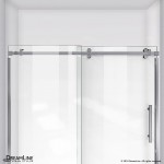 Enigma Sky 56-60 in. W x 62 in. H Frameless Sliding Tub Door in Brushed Stainless Steel