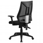 High Back Black Mesh Multifunction Swivel Ergonomic Task Office Chair with Adjustable Arms