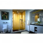 Mirage-Z 50-54 in. W x 72 in. H Frameless Sliding Shower Door in Chrome