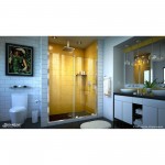 Mirage-Z 56-60 in. W x 72 in. H Frameless Sliding Shower Door in Chrome