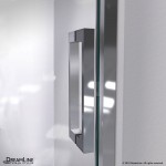 Mirage-Z 56-60 in. W x 72 in. H Frameless Sliding Shower Door in Chrome